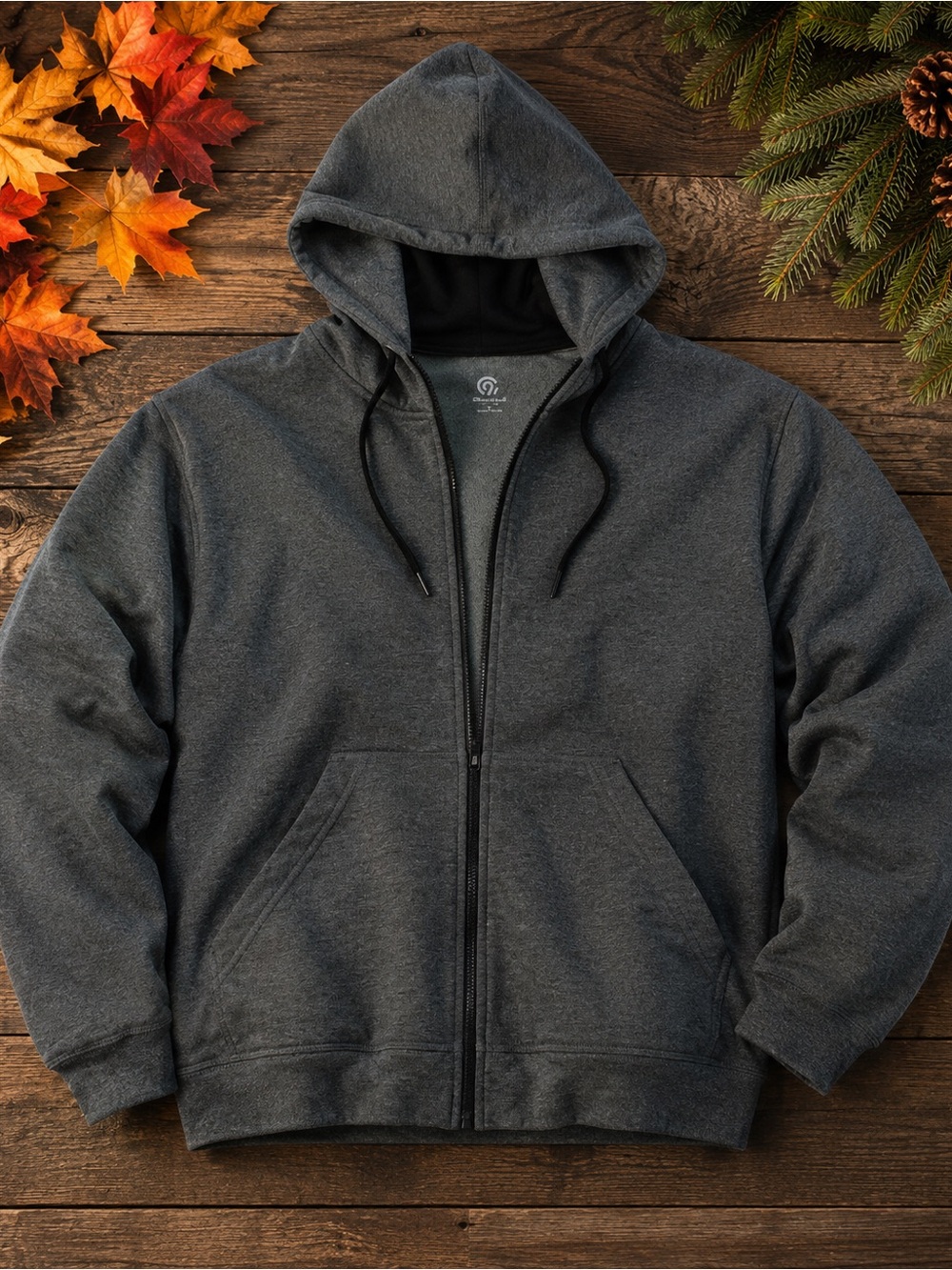 C9 Champion Full-Zip Hoodie – Charcoal Gray – Lightweight